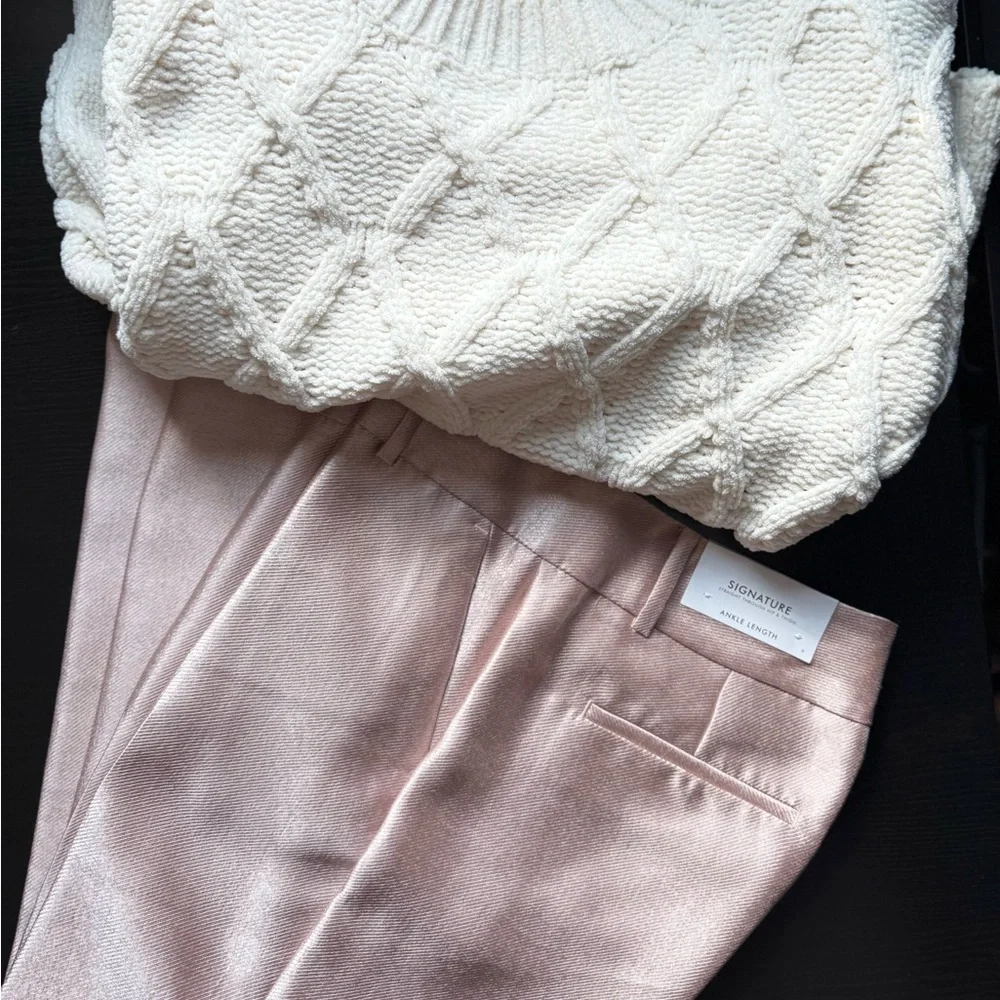 NWT Ann Taylor Signature Rose Gold Ankle Pants | Women’s Size 6 | New - Picture 9 of 10